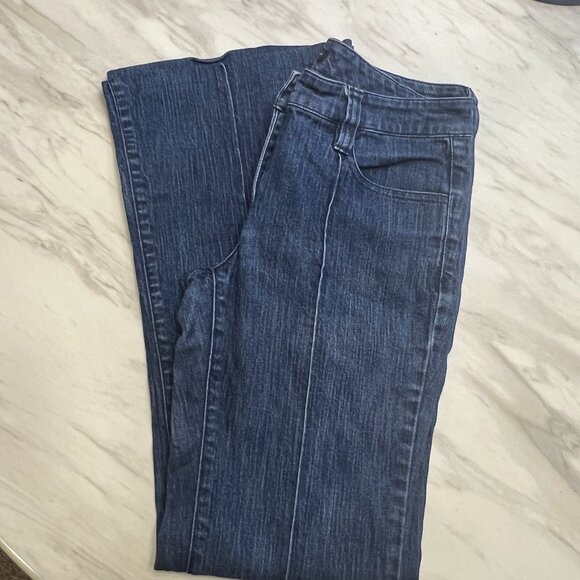 New York & Co. Wide Leg Jeans with Front Seam - Size 2 - Picture 2 of 7